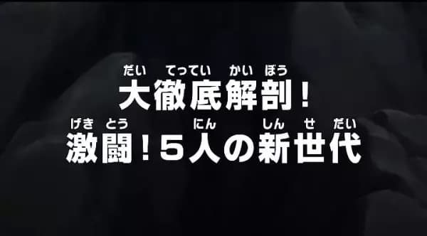 One Piece: Dai Tettei Kaibou! Gekitou! 5-nin no Shin Sedai's Image